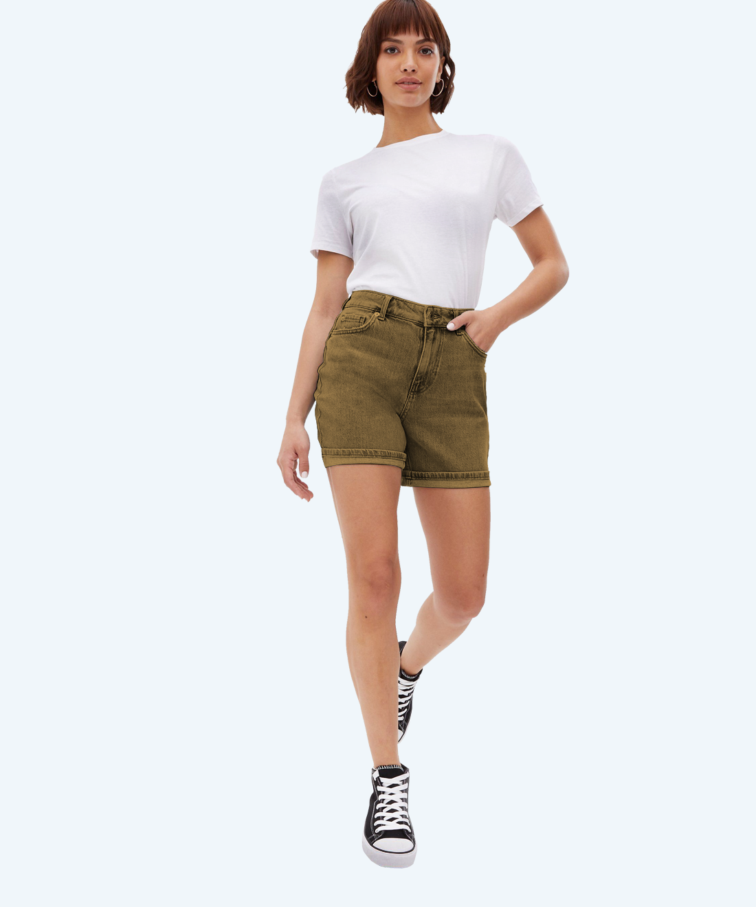Short denim shorts