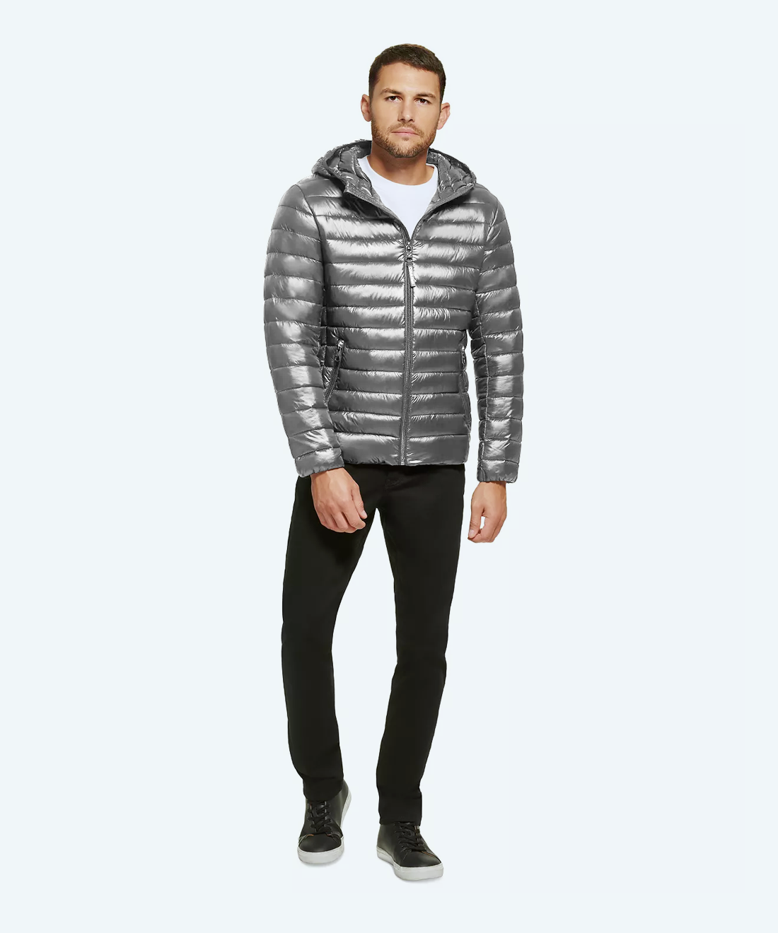 Satin padded jacket