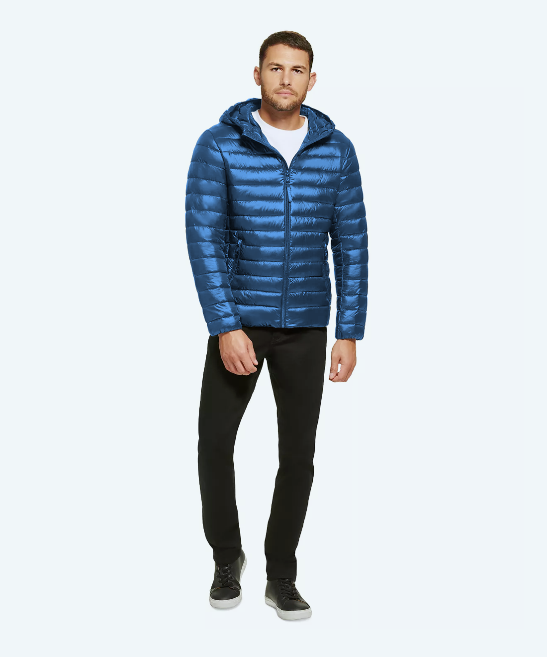 Satin padded jacket