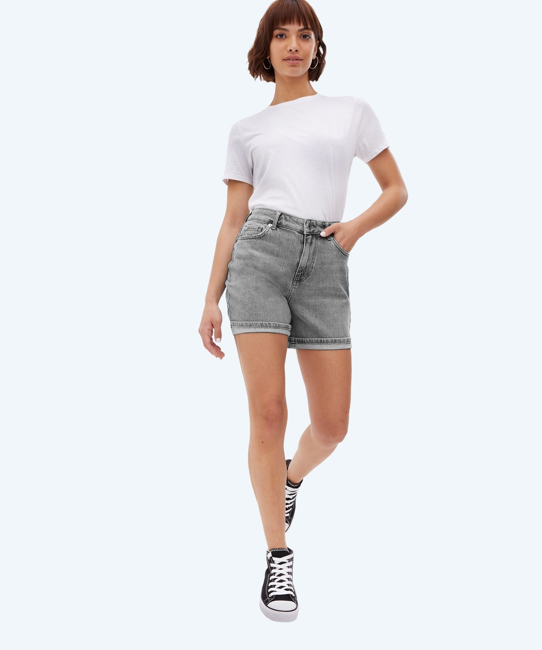 Short denim shorts