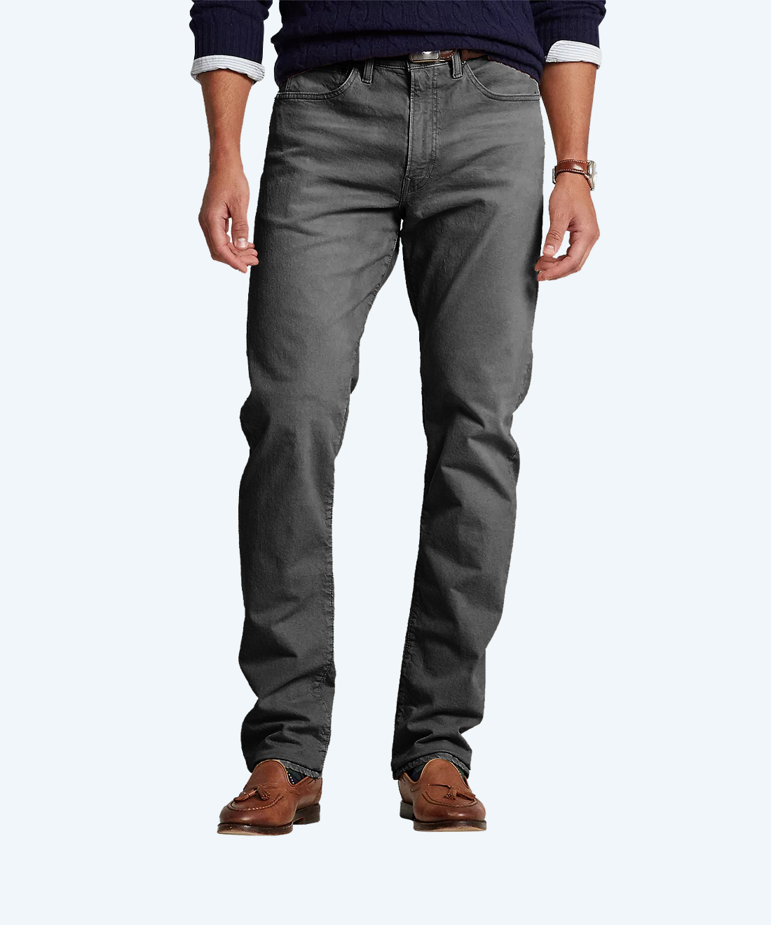 Demi-season denim trousers