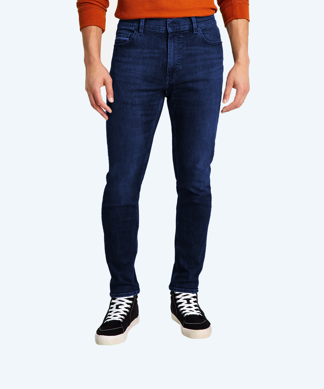 Worn stylish jeans