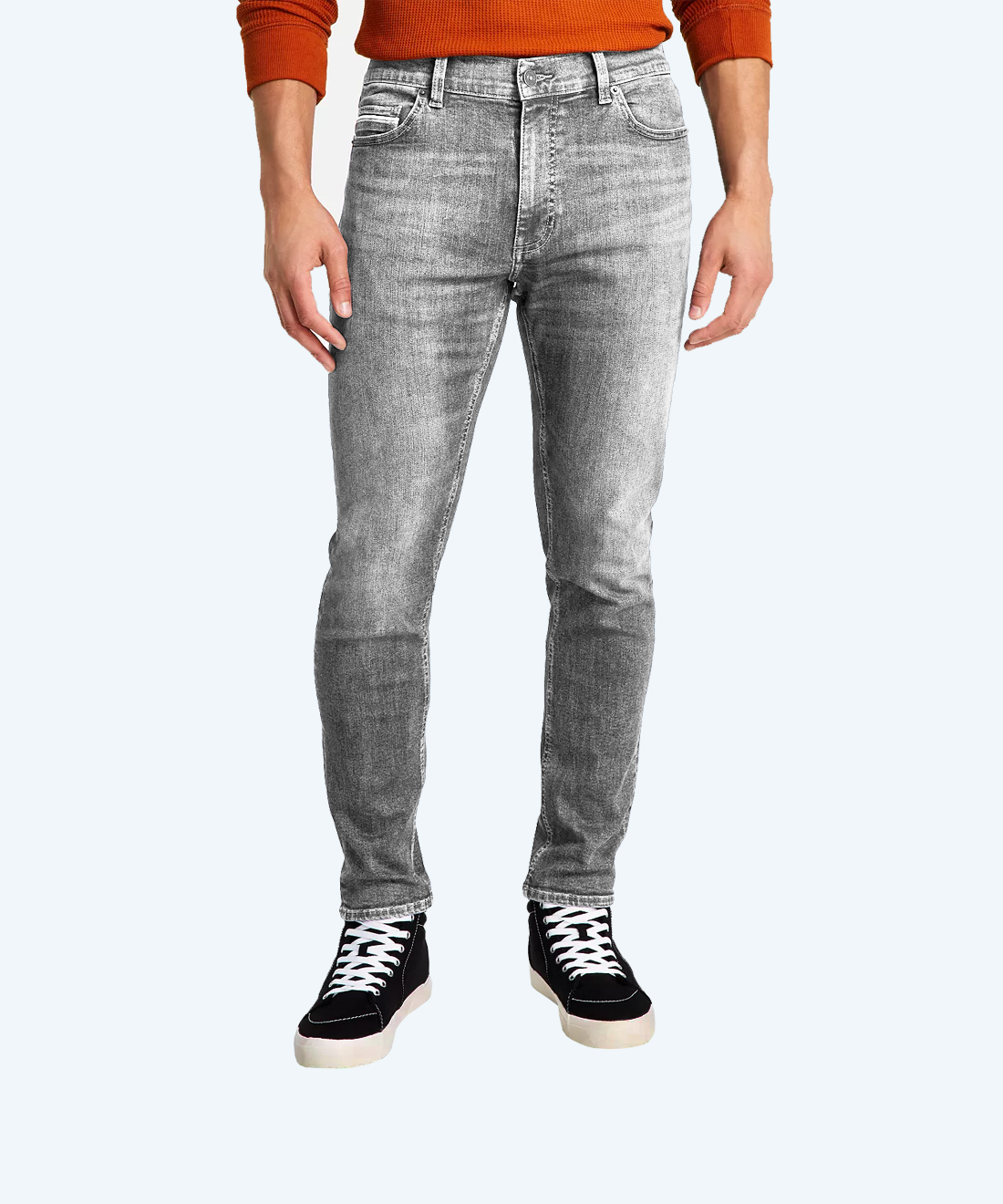 Worn stylish jeans