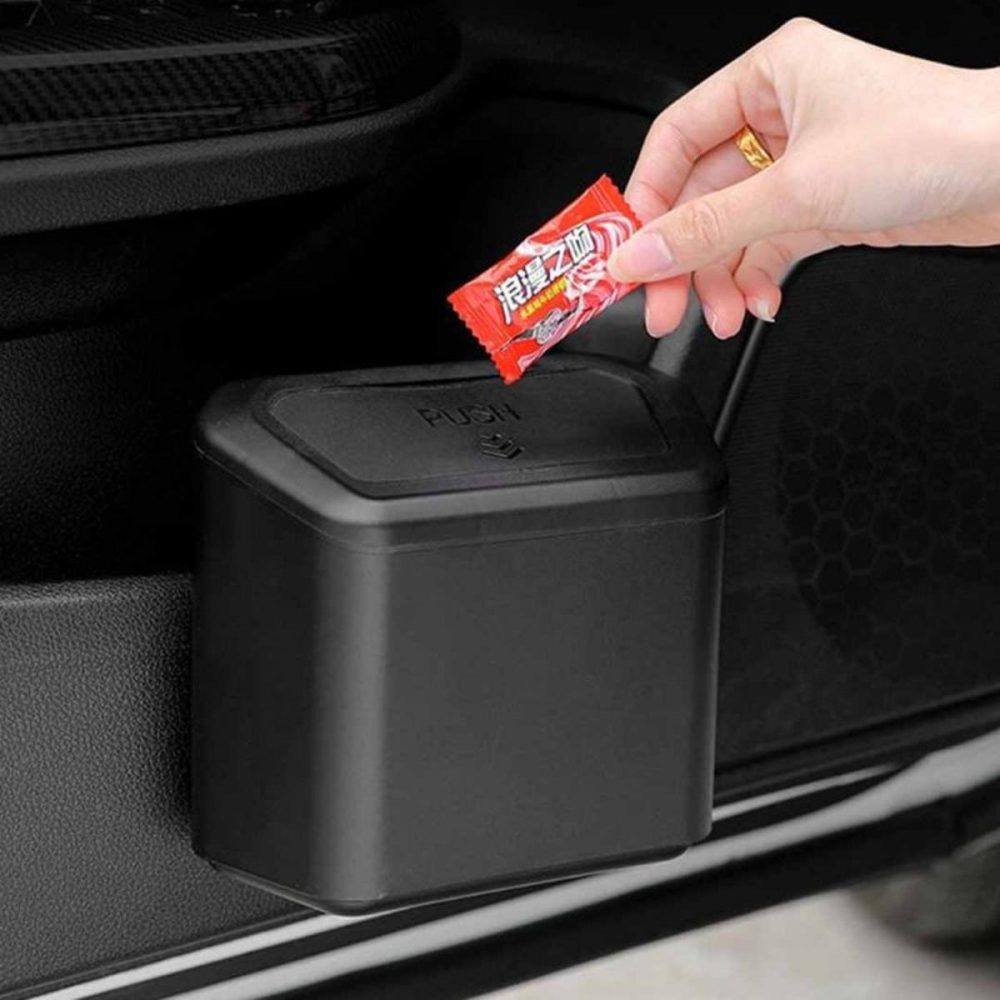 Car Trash Bin-Auto Dustbin - With 2 pcs Free Garbage Bags Rolls