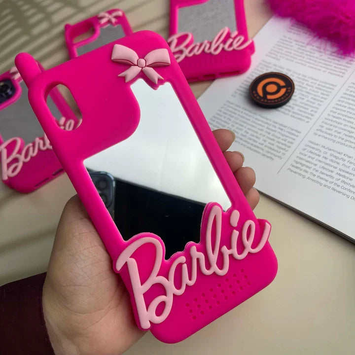 iPhone all Models Barbie Silicone Mirror 3D Case
