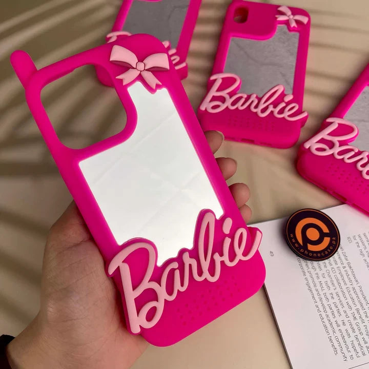 iPhone all Models Barbie Silicone Mirror 3D Case