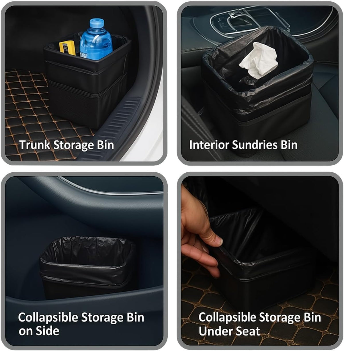 Pack of 5 pcs Mini Trash Bags for Car (60 Bags/Roll)