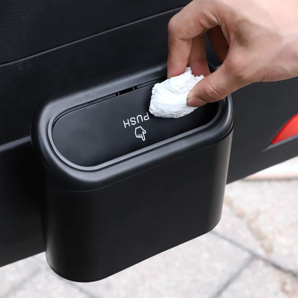 Car Trash Bin-Auto Dustbin - With 2 pcs Free Garbage Bags Rolls