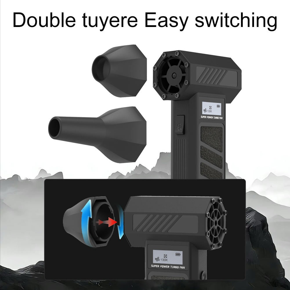 130000RPM Turbo Jet Air Blower ā Rechargeable High-Speed Cordless Duster for Car, PC & Home Cleaning