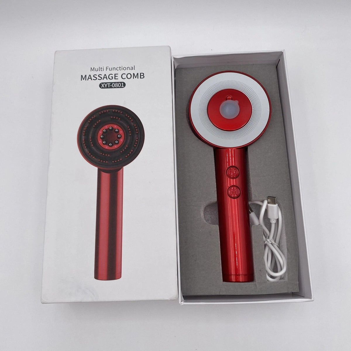 Electric Scalp Massage Comb ā With Vibration & LED Therapy Rechargeable
