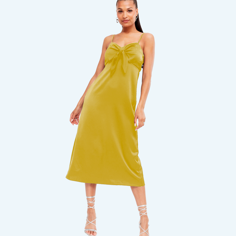 Slim dress linen style