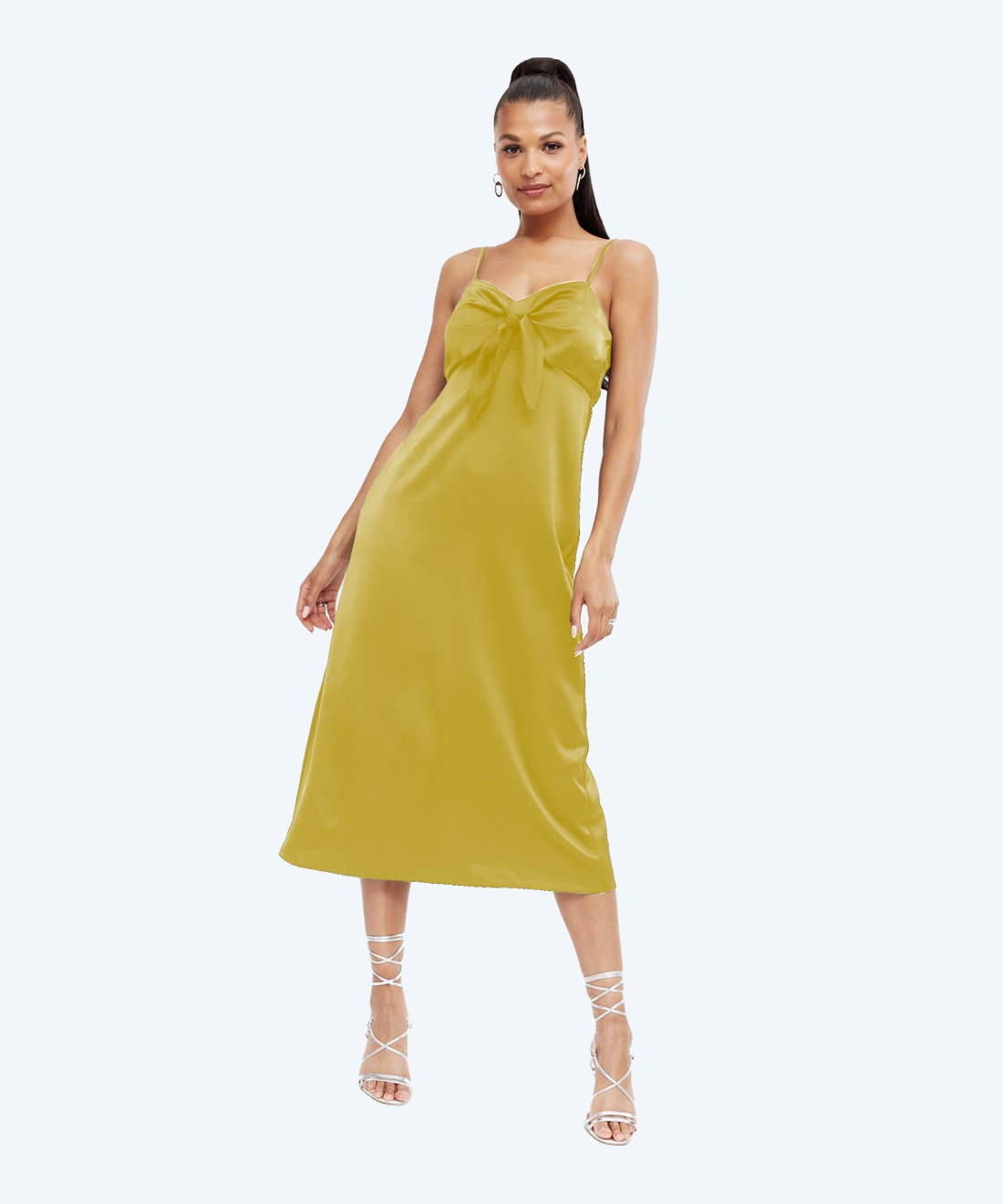 Slim dress linen style