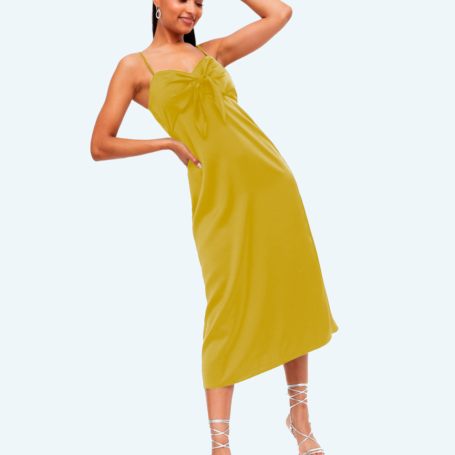 Slim dress linen style