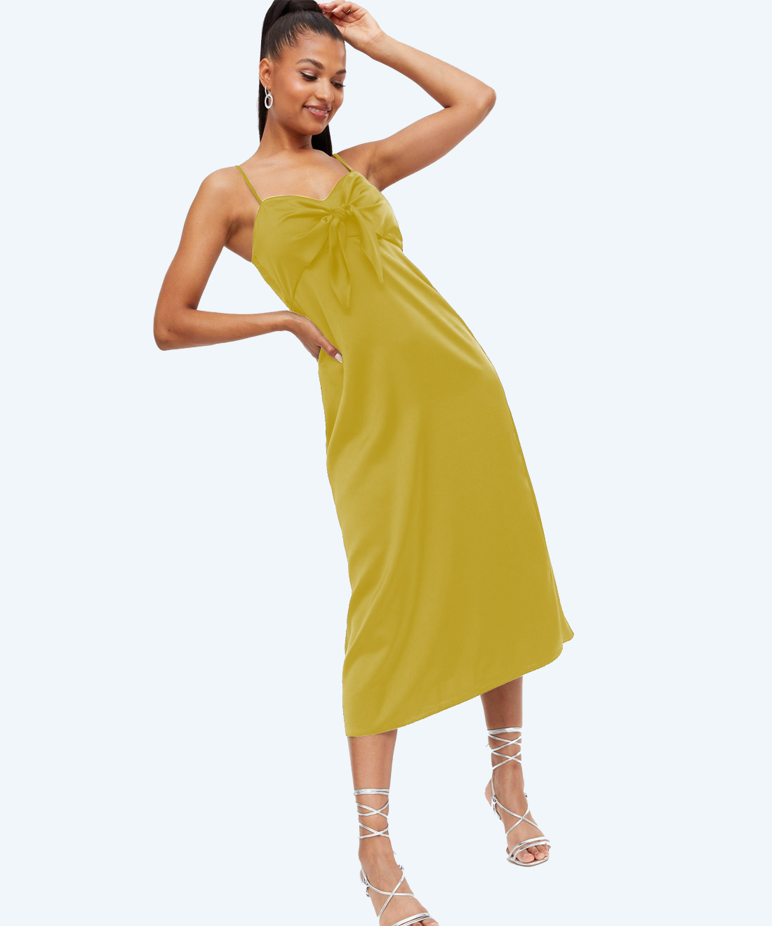 Slim dress linen style