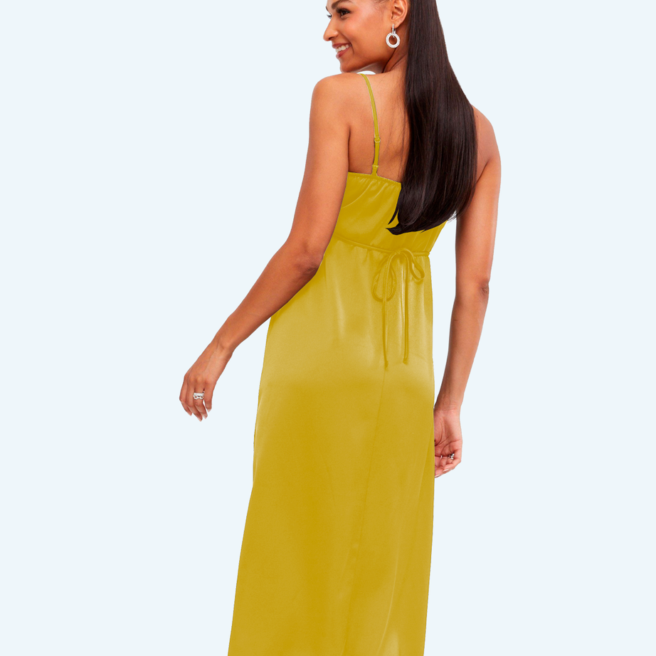 Slim dress linen style