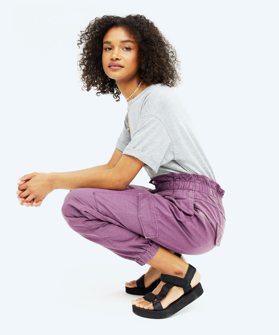 High waist trousers