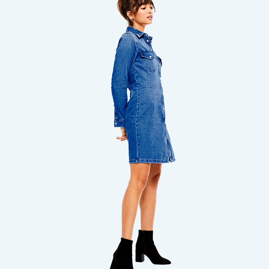 Denim dress for girls