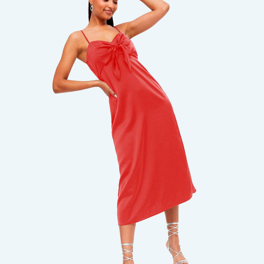 Slim dress linen style