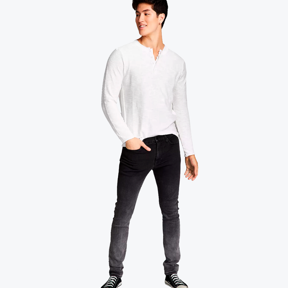 Gradient skinny jeans