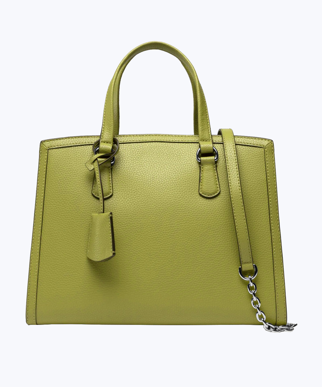 Leather tote bag