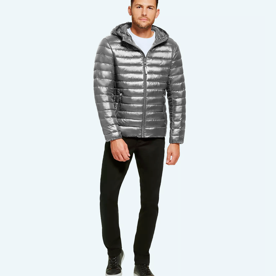 Satin padded jacket