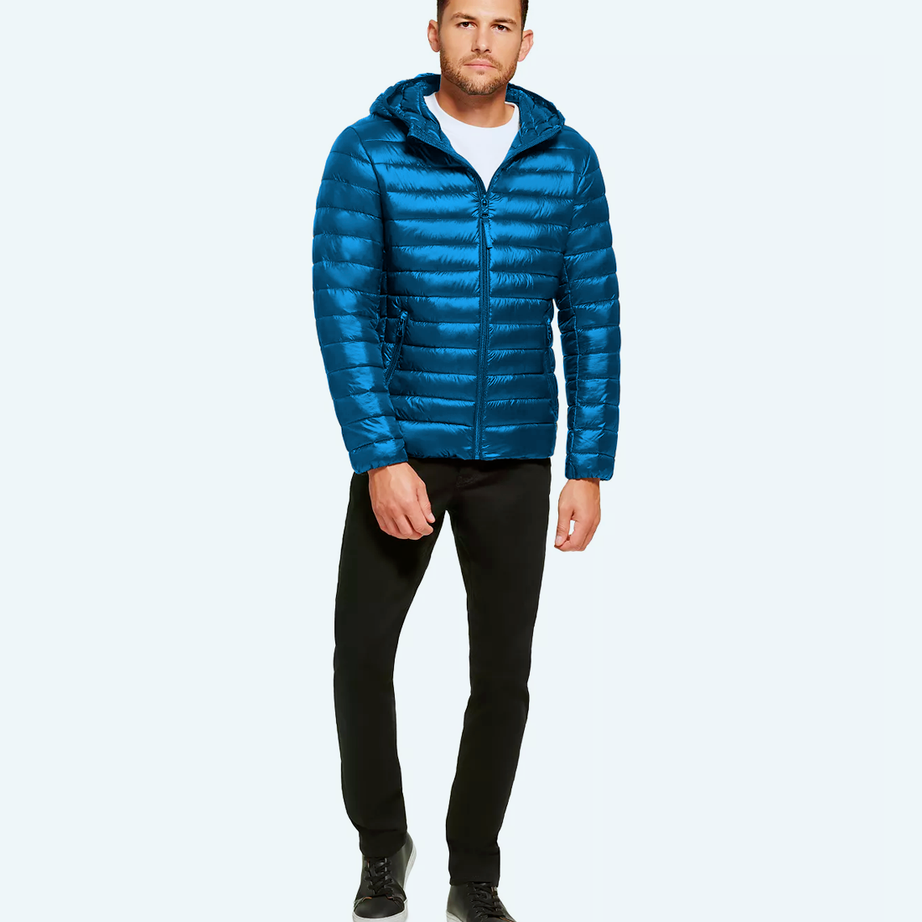 Satin padded jacket
