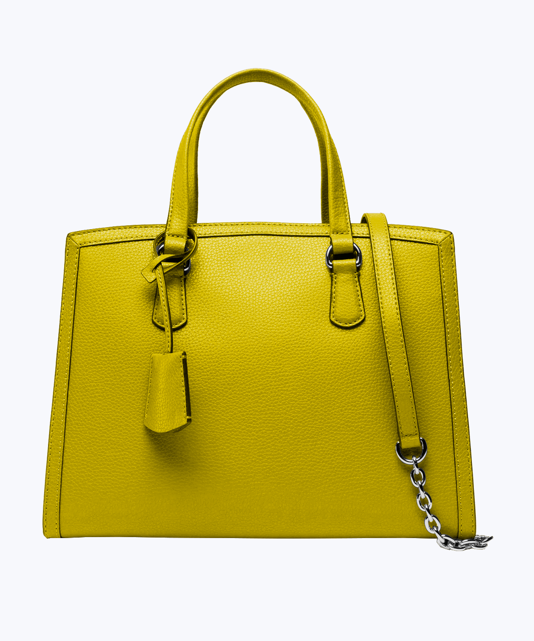 Leather tote bag