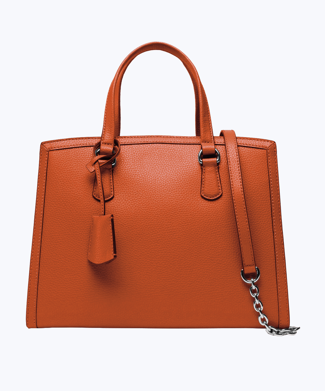 Leather tote bag