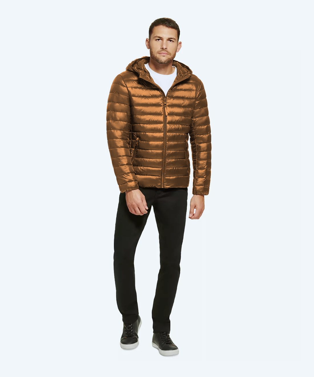 Satin padded jacket
