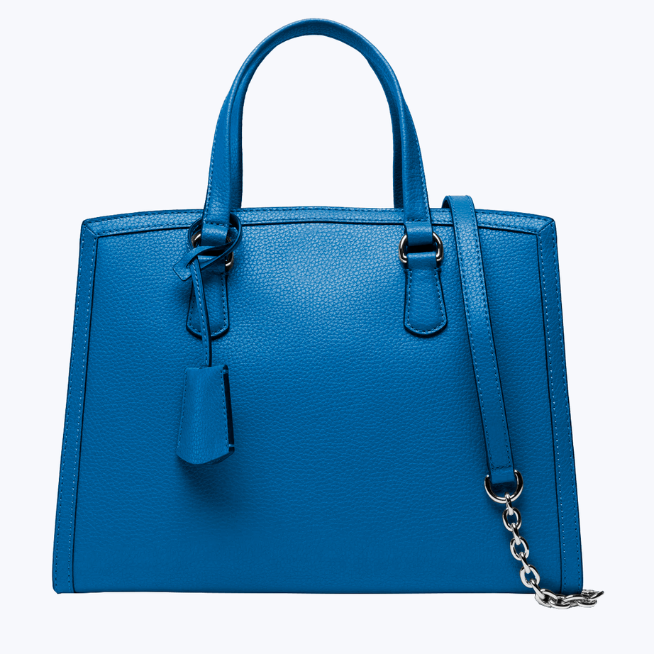 Leather tote bag