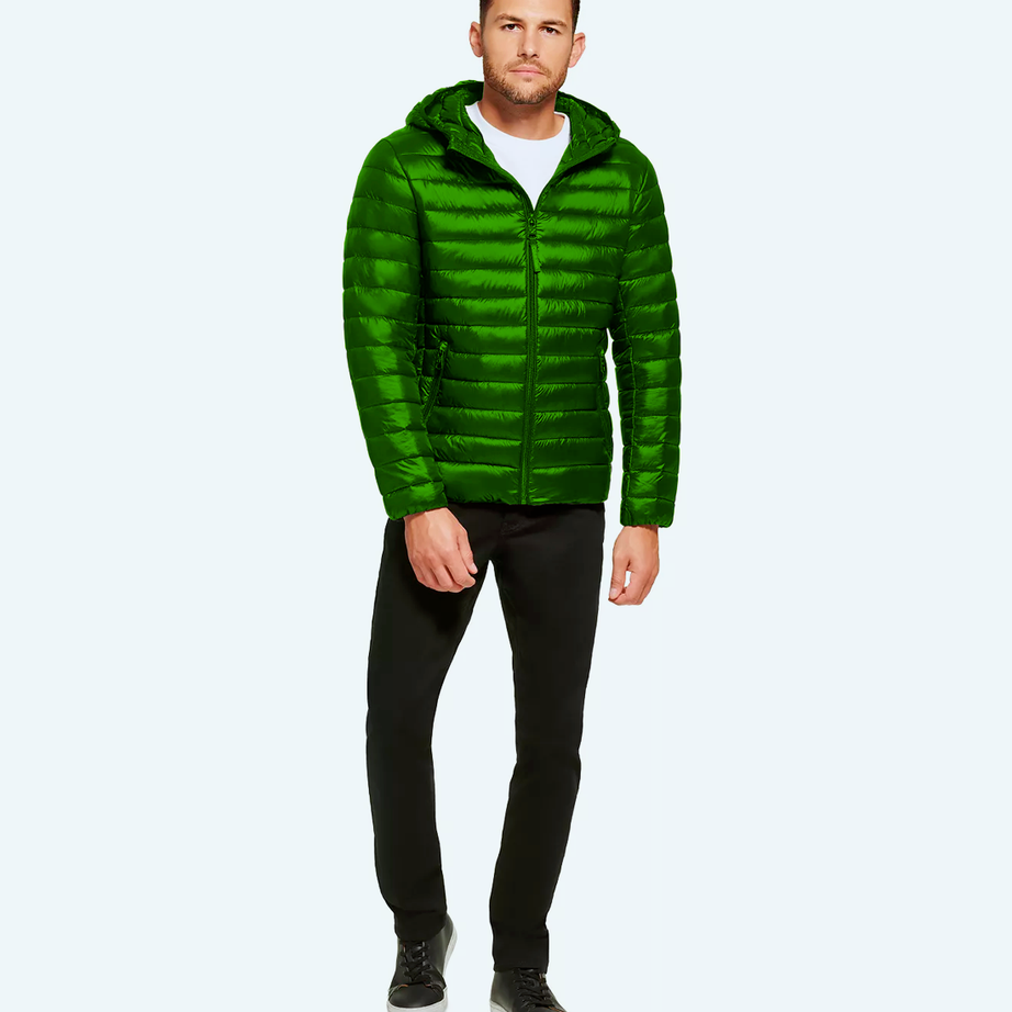 Satin padded jacket