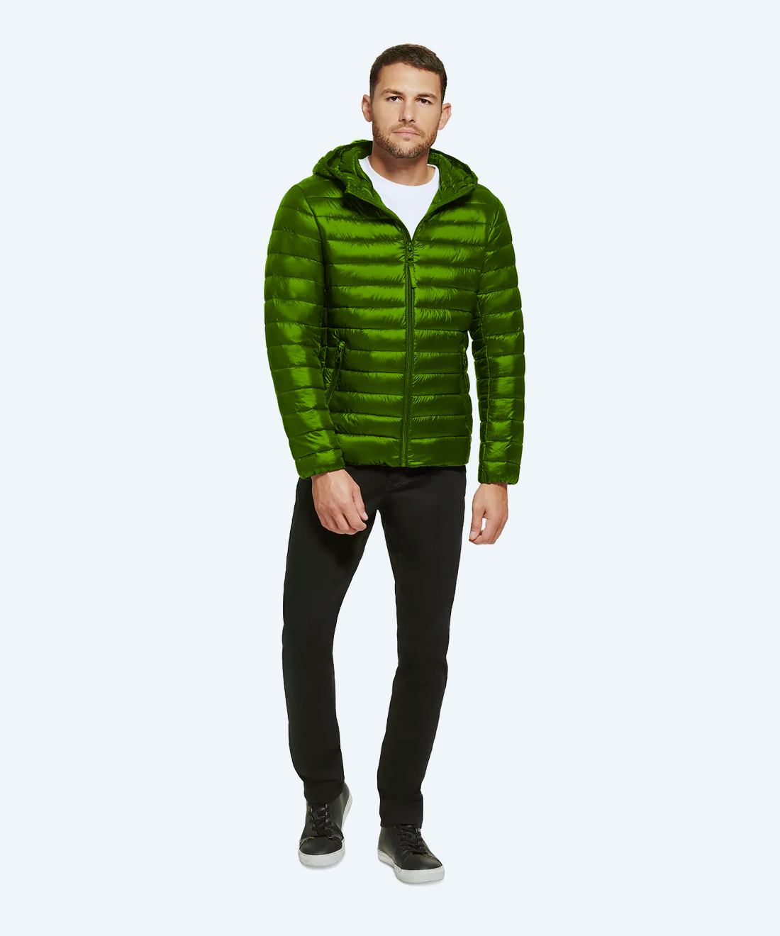 Satin padded jacket
