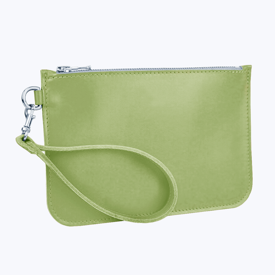 Clutch with wrist strap