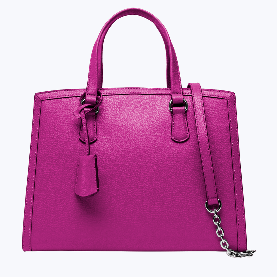 Leather tote bag