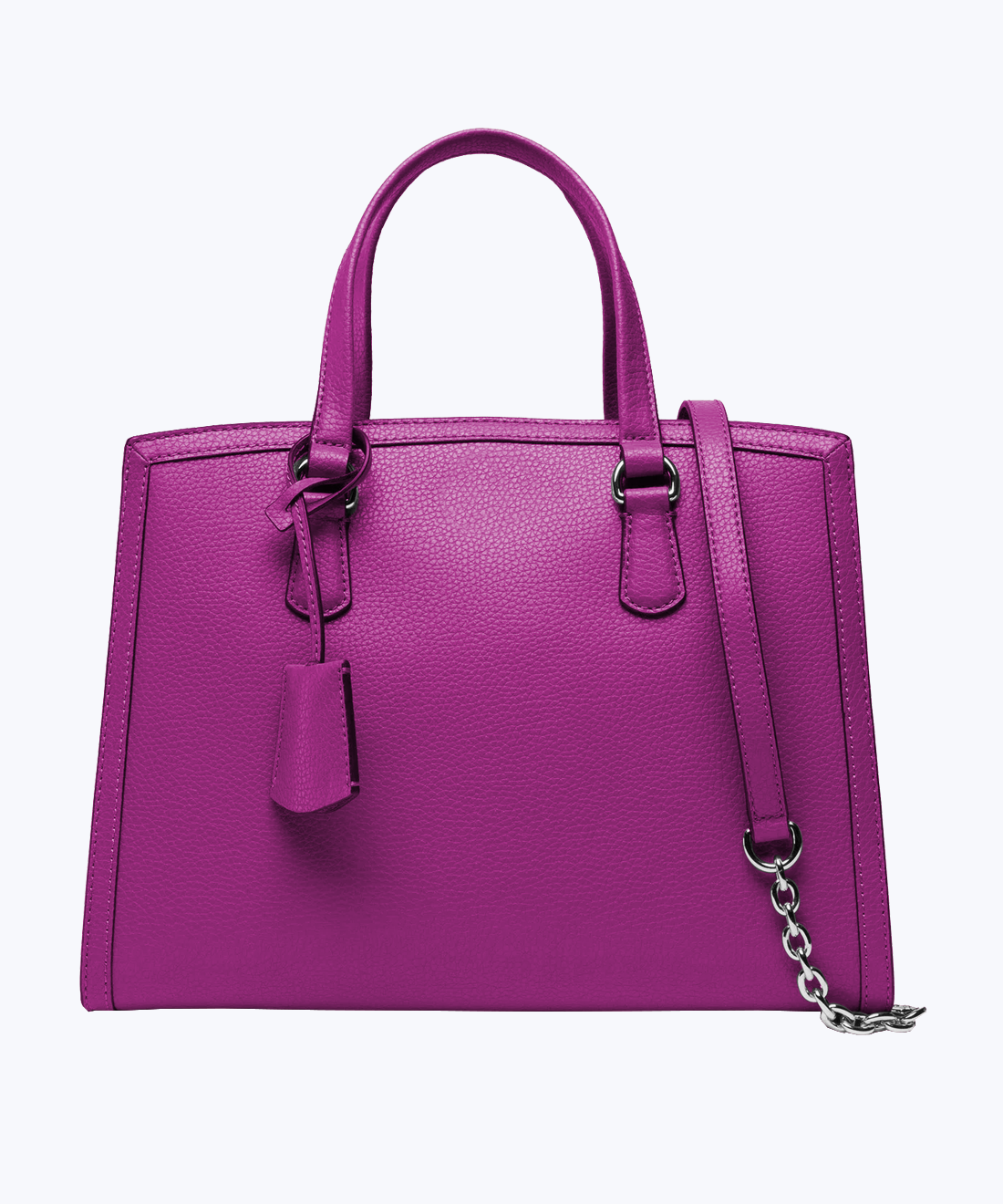 Leather tote bag