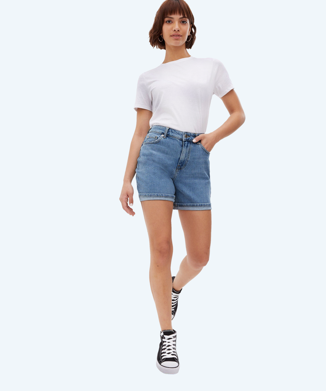 Short denim shorts