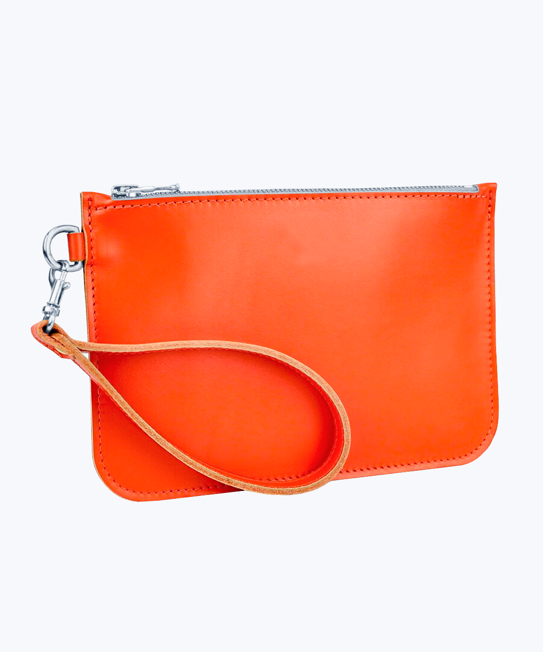 Clutch with wrist strap