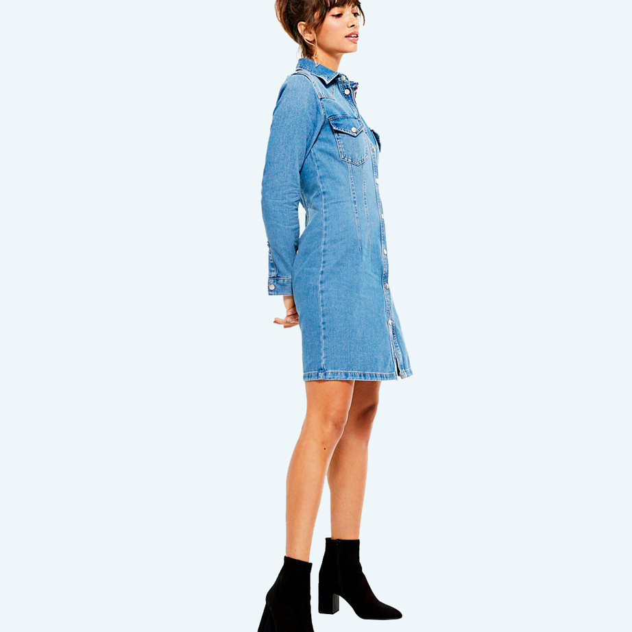 Denim dress for girls