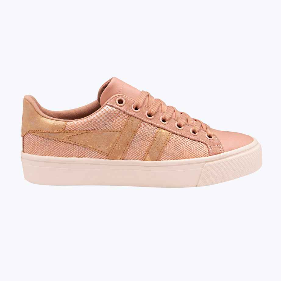 Snakeskin effect sneakers