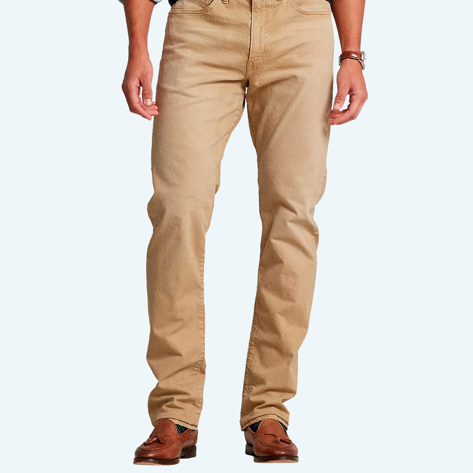 Demi-season denim trousers