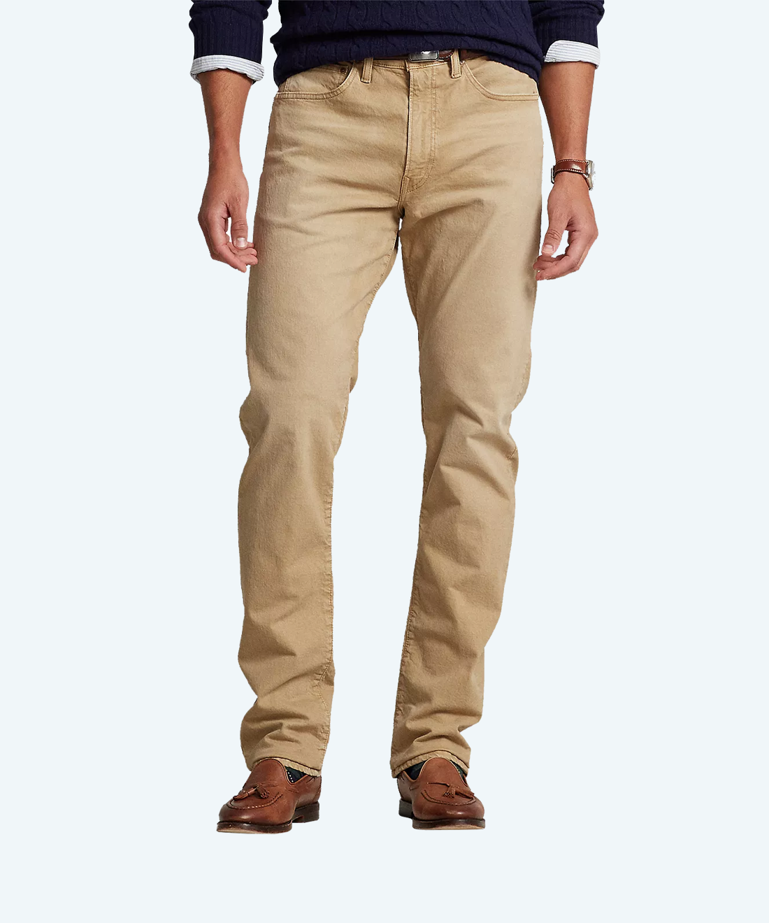 Demi-season denim trousers