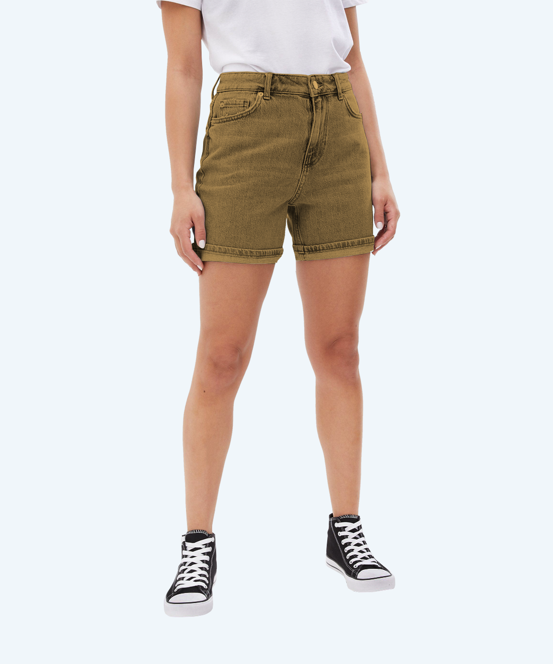 Short denim shorts