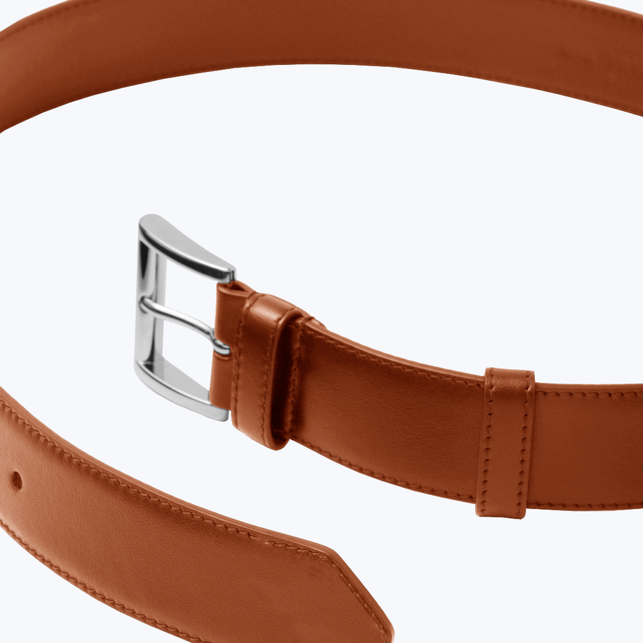 Men's leather belt