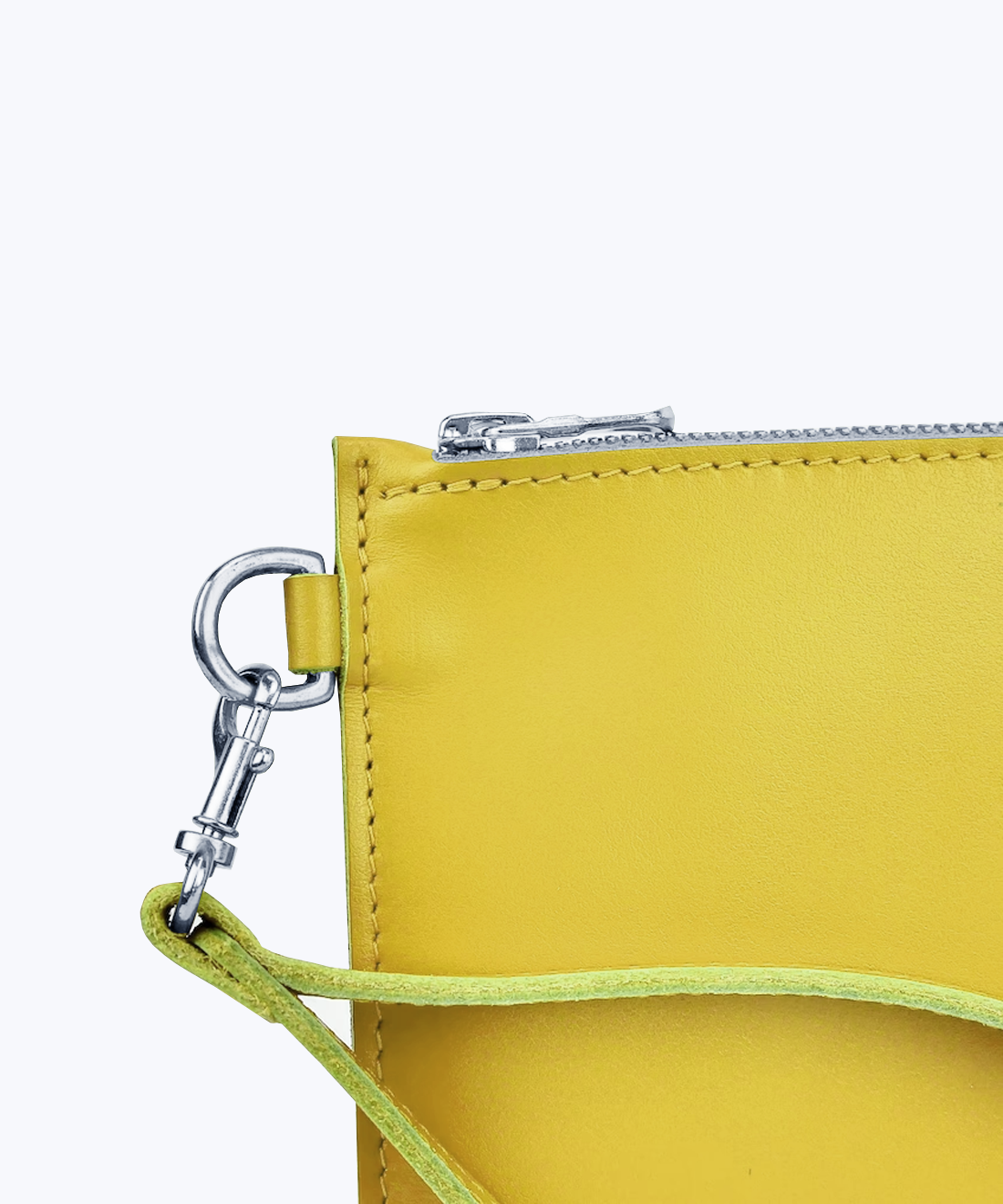 Clutch with wrist strap
