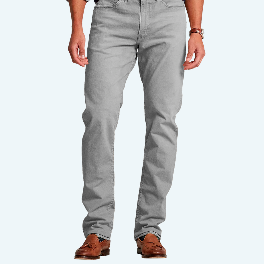 Demi-season denim trousers