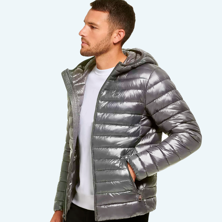Satin padded jacket