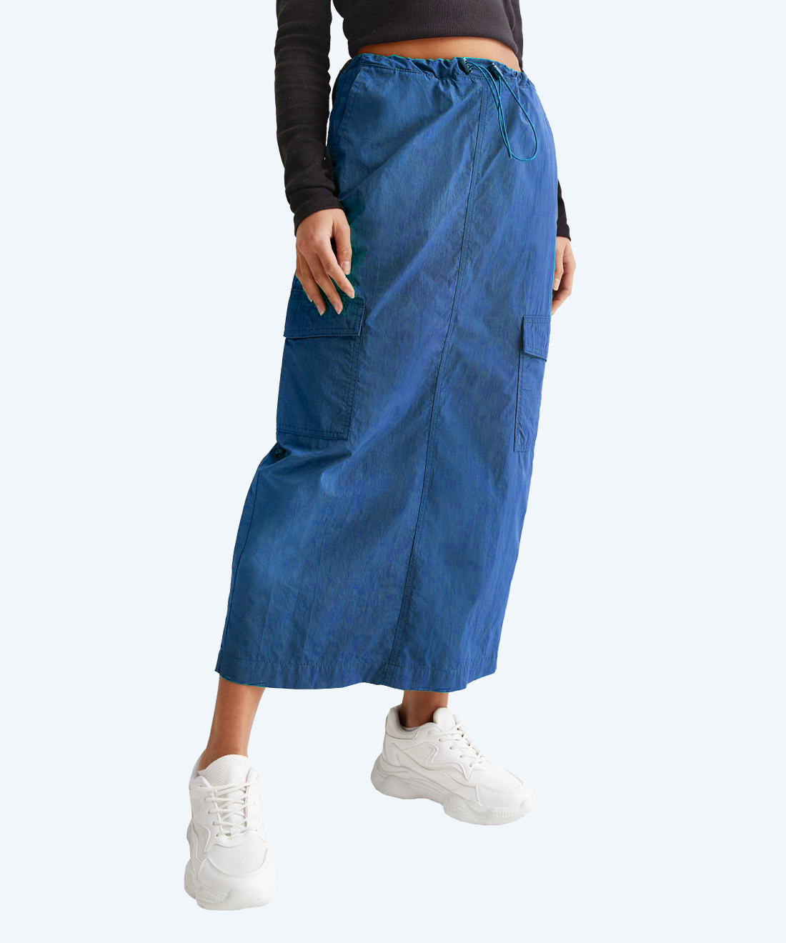 Long cargo skirt