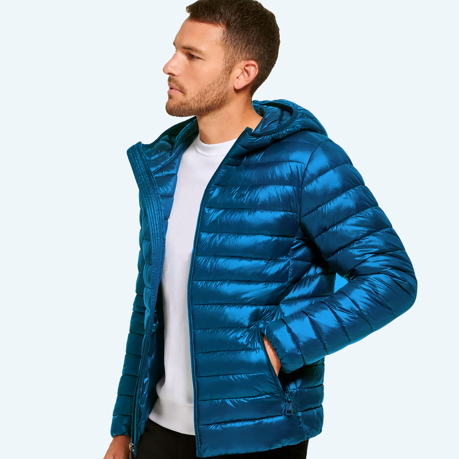 Satin padded jacket