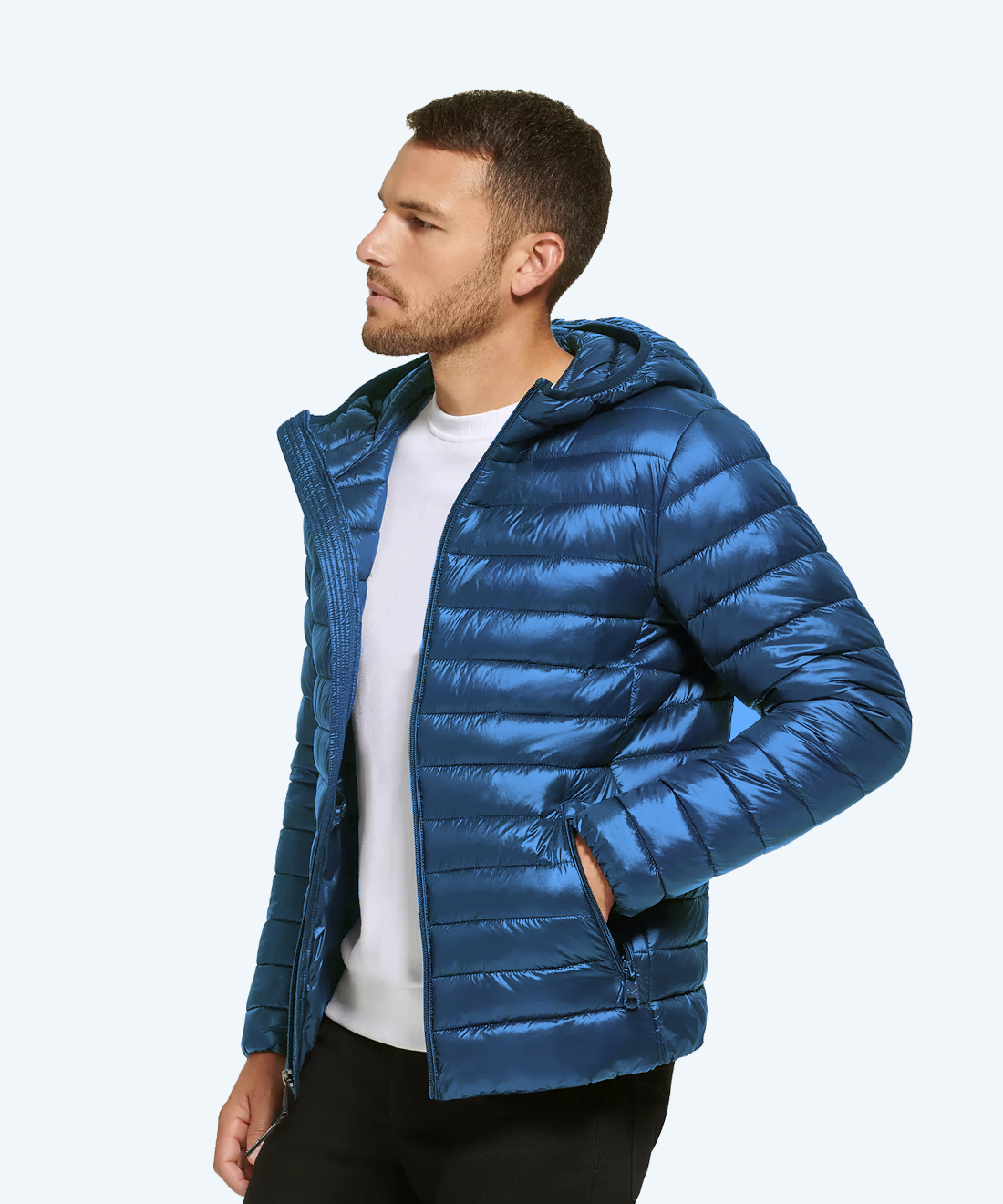 Satin padded jacket
