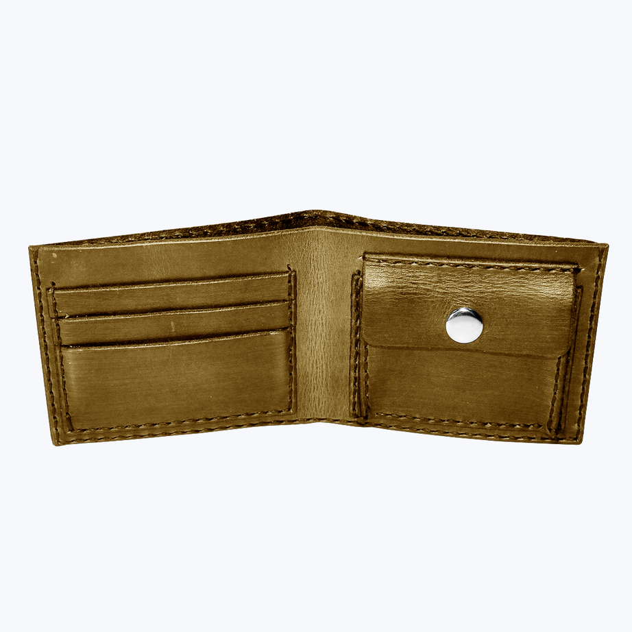 Rough leather wallet